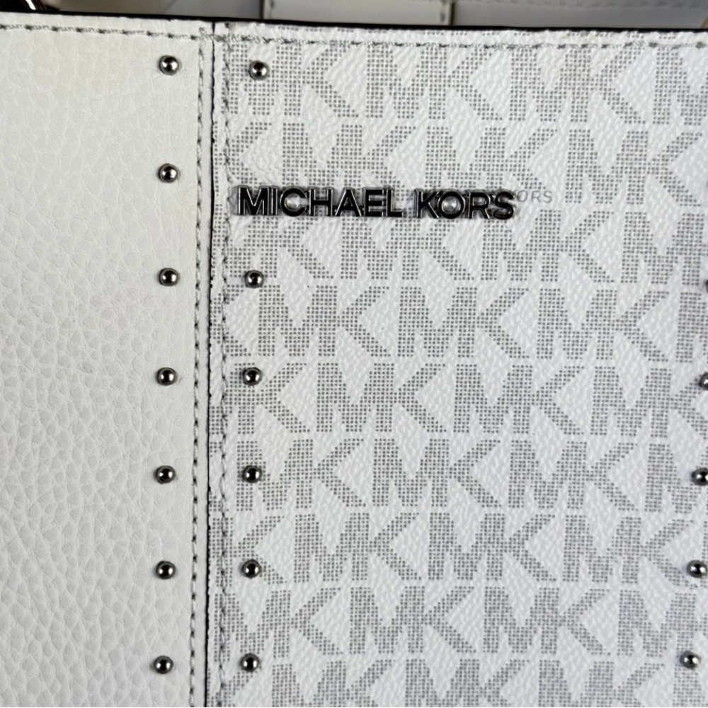 Michael Kors White Monogram Tote